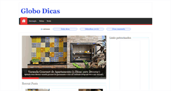 Desktop Screenshot of globodicas.com.br